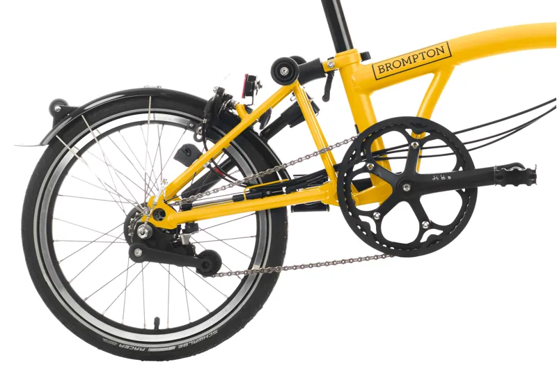 Brompton C Line Explore Mid Folding Bike 2023 in Bumblebee Yellow New Season Colour-6